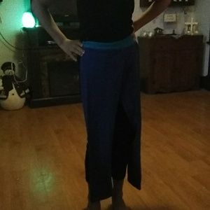 Purple and teal pants